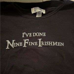 NWOT Nine Fine Irishmen Ladies Tee Size Large New York New York Pub